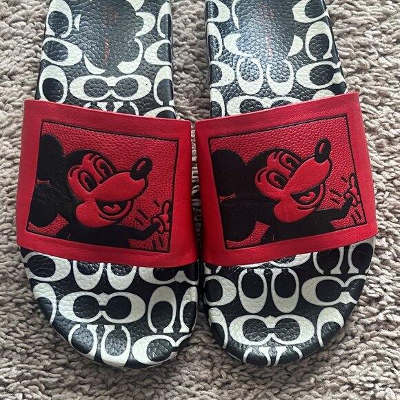COACH Keith Haring Mickey Slide Sandals - Picture 4 of 8